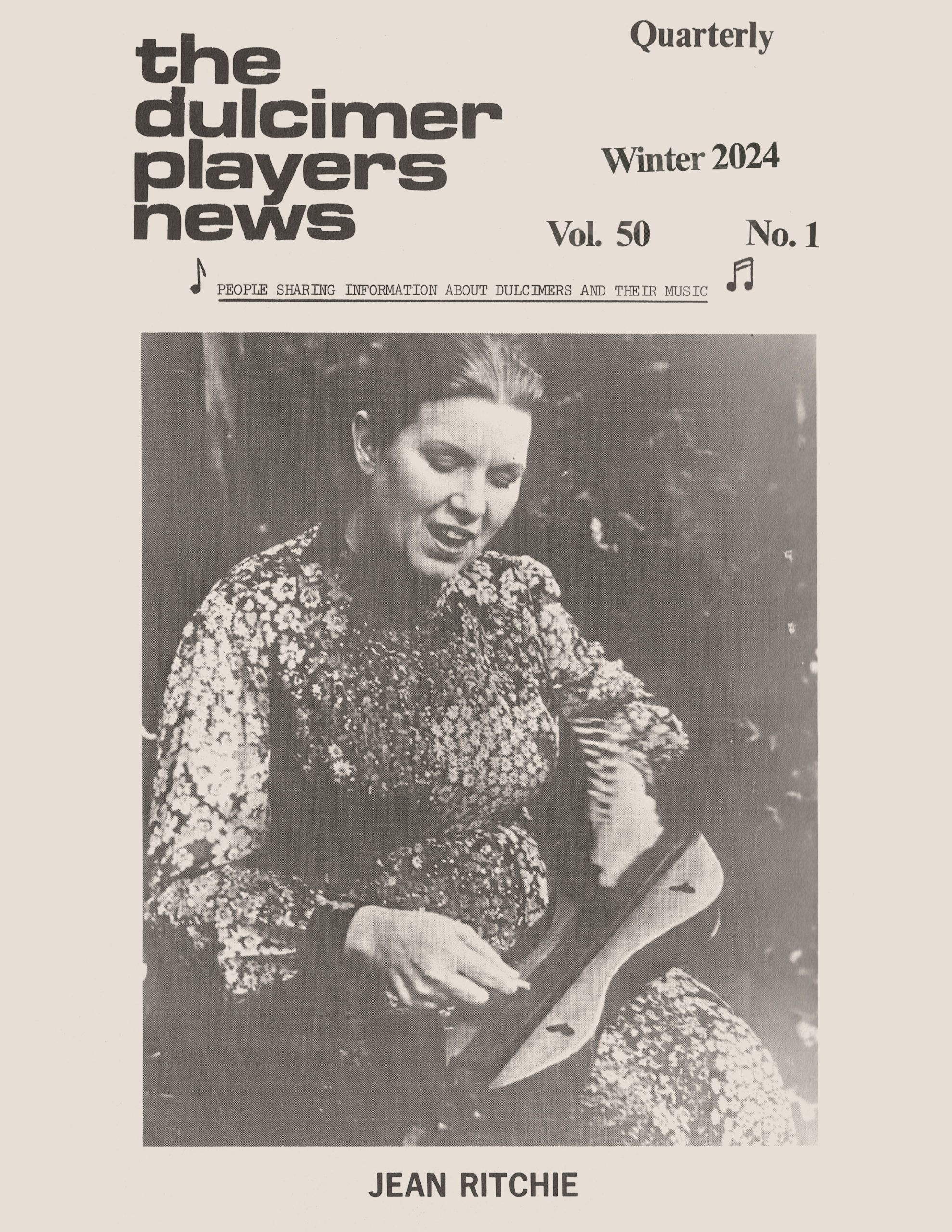 Dulcimer Players News Cover Vol. 50 No. 1 (Winter 2024).